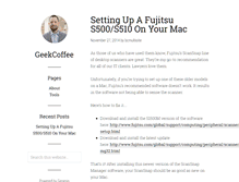 Tablet Screenshot of geekcoffee.com